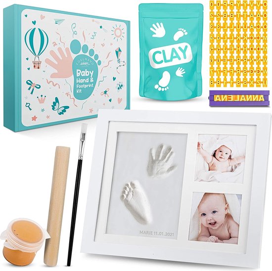 Babyfotolijst Set \ posters voor de kinderkamer - Baby Hand en Footprint Kit \ kit voor pasgeboren jongens/meisjes - baby fotolijst, Fotolijstplank van Valenti & Co.