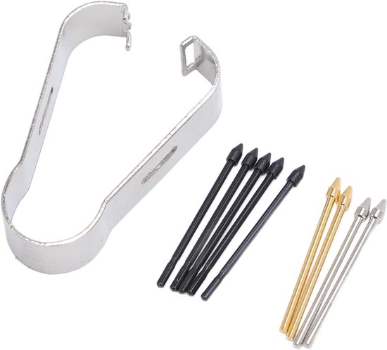 Banapoy 9 Stuks Touch Pen Metalen Penpunten/Tips met Verwijderingspincet Vervanging voor Tab S9 S9 Ultra S8 S7 FE Tabletten voor S22 S23 S24 Ultra Smartphones