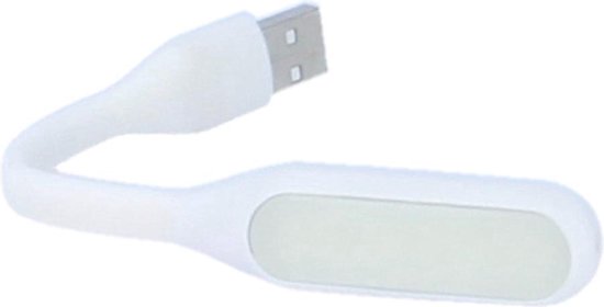 BBorvat® | USB siliconen lamp | 6 led | laptop sterk | 1 Stucks | White van BBorvat