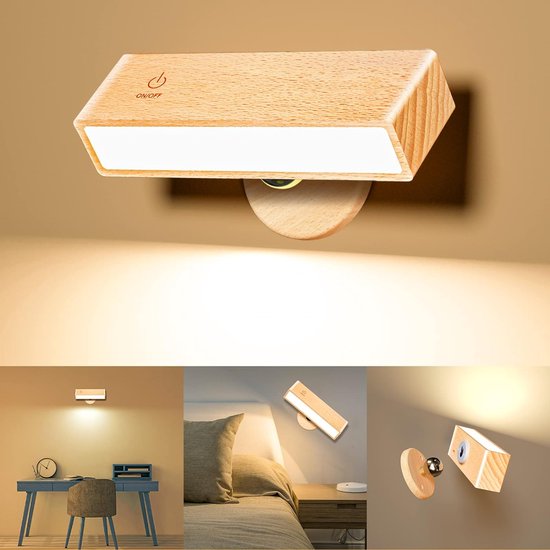 Bedlampjes Leeslampjes - Touch Dimbaar - Oplaadbaar - LED - 360° Flexibel - 4000 mAH Batterij - Leeslampje - Bedlampjes Leeslampjes Boxspring - Leeslampje Boek - Bedlampjes Slaapkamer - Bedlampjes Slaapkamer Volwassenen - Bedlampjes Hoofdbord van Degotone