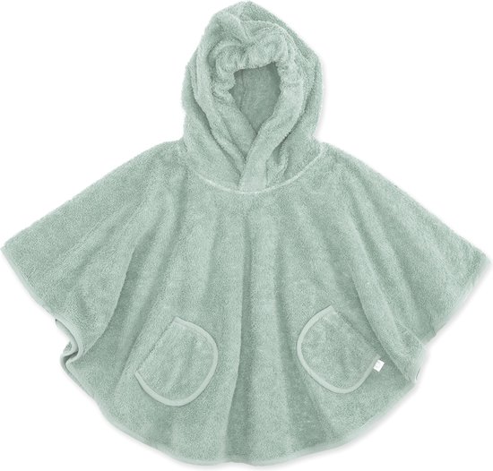 BEMINI Badponcho 9-36m Groen celadon Terry van Bemi