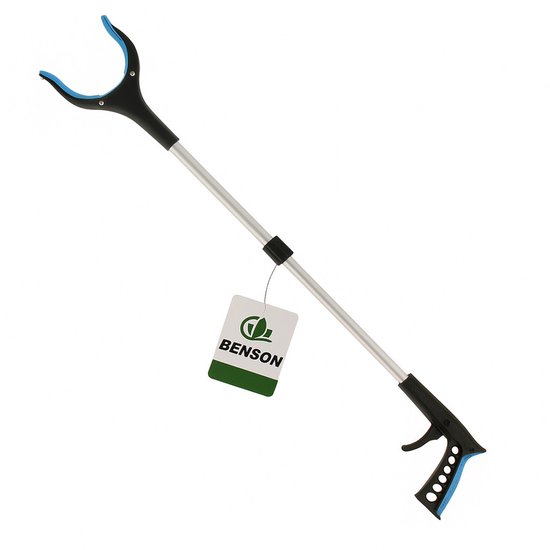 Benson Afvalgrijper - opvouwbaar - 80 cm - magnetische grip kaak - aluminium/kunststof van Benson