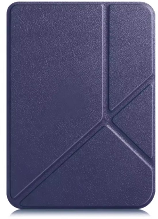 Bescherm je Kobo Clara BW met onze Trifold Hoes - Donkerblauw