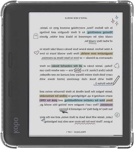 Beschermende Hoes voor Kobo Libra en Libra 2 eReader - 7 Inch Met Verstevigde Hoeken en Stijlvol Ontwerp