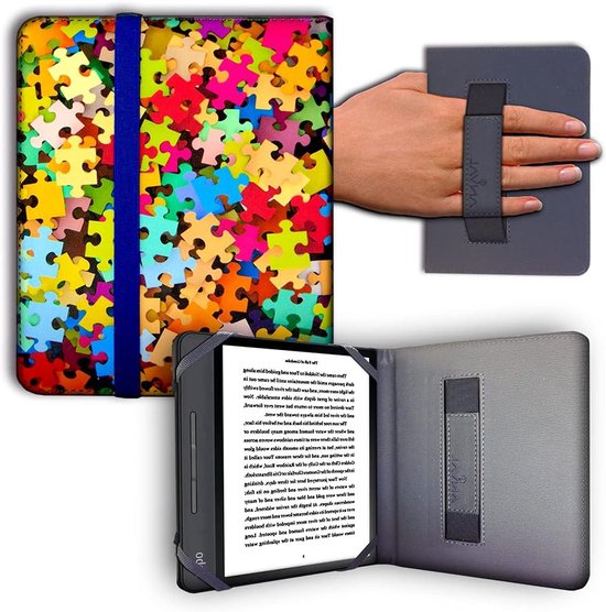 Beschermhoes E-reader - Boekhoes Tablet - Veilig Lezen - Waterproof Print - 16 x 17.7 cm - Modern Patroon