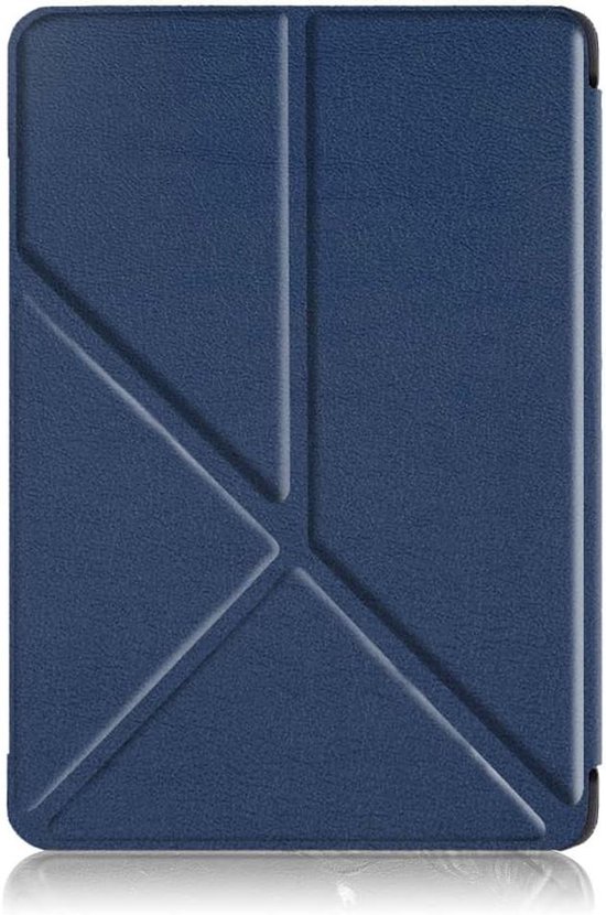 Beschermhoes Kobo Nia - E-reader hoes Book cover - E-reader beschermen - Ingebouwde bidirectionele beugel - 6 inch - Donkerblauw