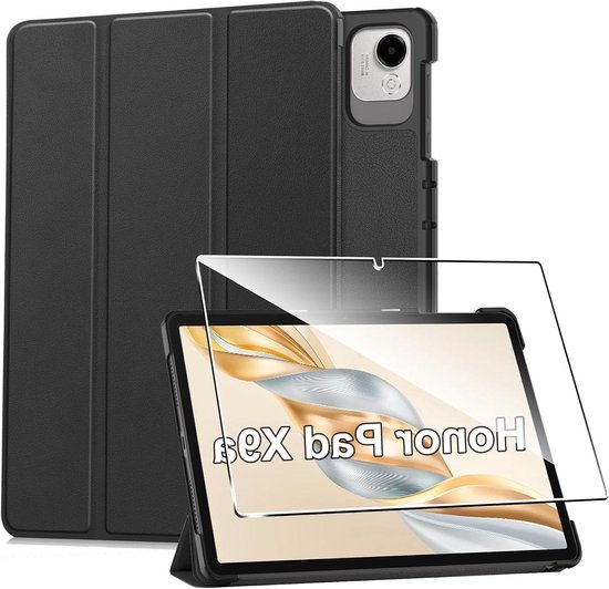 Beschermhoes Tablet - Hoes met Standaard - Tablet Beschermen - Inclusief Displayfolie - 115 inch - Zwart van Merkloos