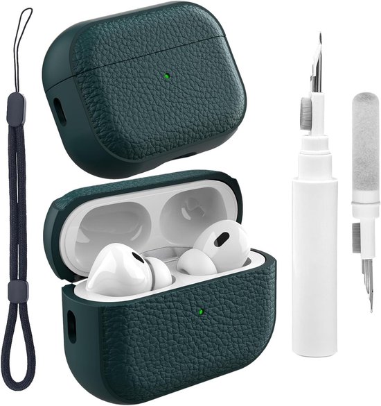 Beschermhoes voor AirPods Pro 3 met Reinigingsset en Polsband - Duurzame TPU Bescherming en Accessoires