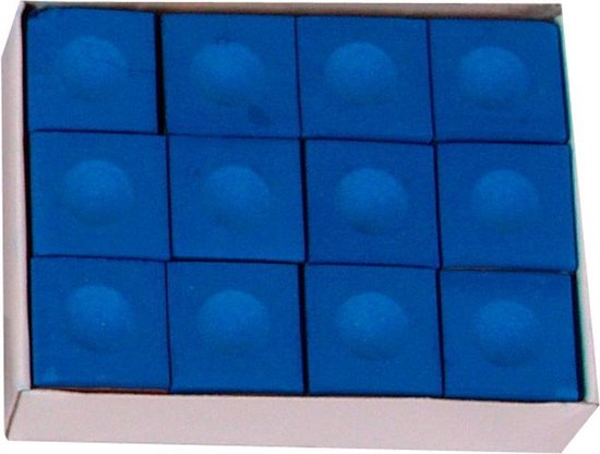 Biljart krijt Pioneer, dozijn blauw van Longoni