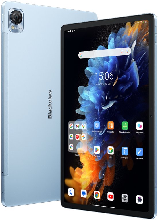 Blackview MEGA 1 4G Mediatek LTE-TDD & LTE-FDD 256 GB 29,2 cm (11.5") 12 GB Wi-Fi 5 (802.11ac) Android 13 Blauw van Blackview