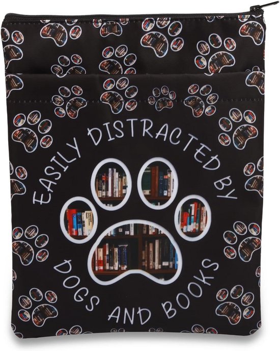 Boekenhoes met Hondenprint - Beschermhoes voor Boeken en Tablet - Leuk Cadeau voor Hondenliefhebbers