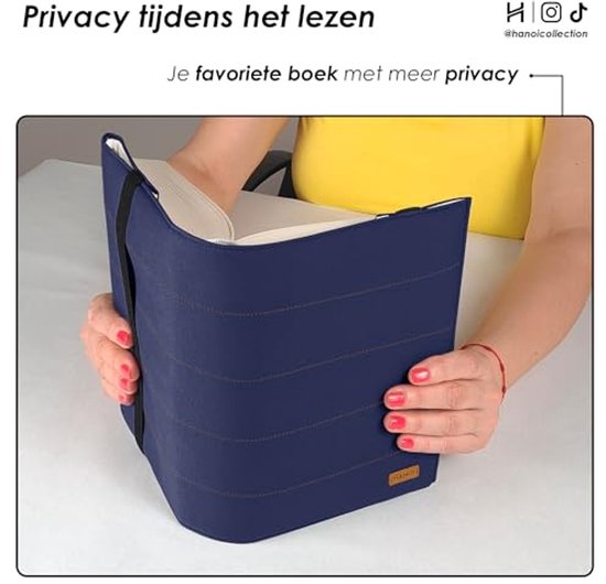 Boekhoes - Boekbeschermer - Boeken Beschermen - Verstelbare Dikte - Klein - Donkerblauw