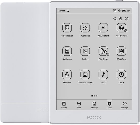 Boox Go 6 - 6" e-inkt e-reader - Wit - Android 11, Play Store van BOOX