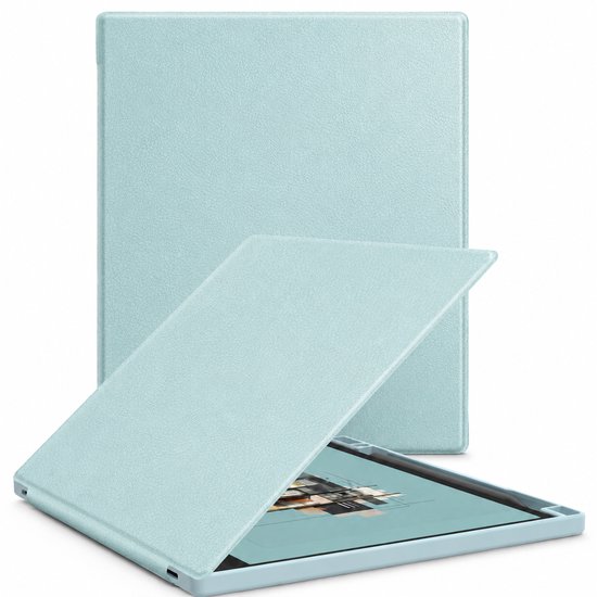 Boox Note hoes - Magnetische Standcover - Geschikt voor Boox Note Air5 C/Air4 C/Air3 C/ Air3 B/W (2025/2024/2023)- Met Automatische Slaap/Waak - PU Leren Hoes - Blauw