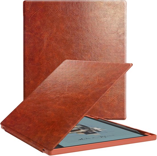 Boox Note hoes - Magnetische Standcover - Geschikt voor Boox Note Air5 C/Air4 C/Air3 C/ Air3 B/W (2025/2024/2023)- Met Automatische Slaap/Waak - PU Leren Hoes - Zwart van BOOX