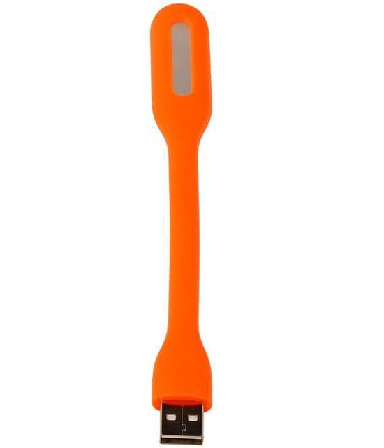 Borvat® | USB siliconen lamp | 6 led | laptop sterk | 1 Stucks | Oranje van Borvat