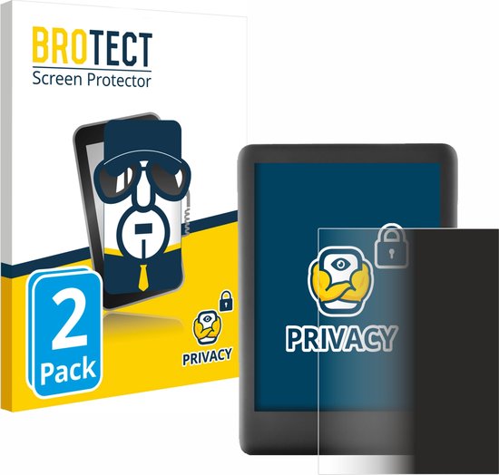 BROTECT - privacy screenprotector voor Amazon Kindle 2019 (10. Gen.) - Folie Beschermfolie Blauwlichtfilter (2 Stuks) van BROTECT