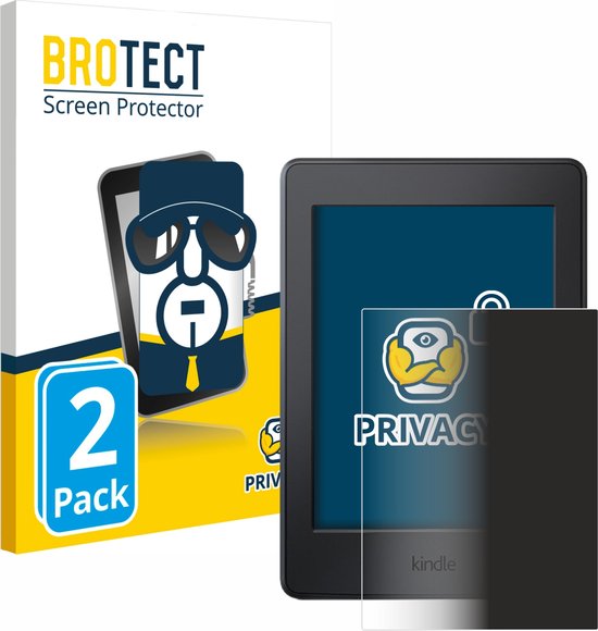 BROTECT - privacy screenprotector voor Amazon Kindle Paperwhite 2015 (7. Gen.) - Folie Beschermfolie Blauwlichtfilter (2 Stuks) van BROTECT