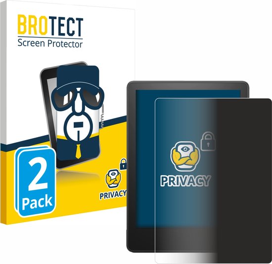 BROTECT - privacy screenprotector voor Amazon Kindle Paperwhite 2021 / 2023 - Folie Beschermfolie Blauwlichtfilter (2 Stuks) van BROTECT
