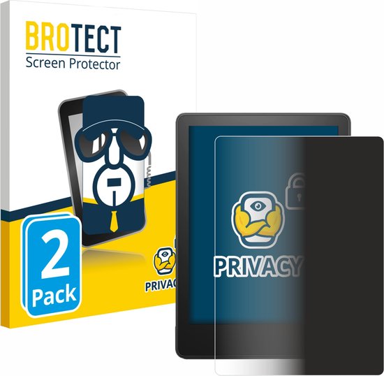 BROTECT - privacy screenprotector voor Amazon Kindle Paperwhite 2023 (11. Gen.) - Folie Beschermfolie Blauwlichtfilter (2 Stuks) van BROTECT