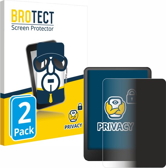 BROTECT - privacy screenprotector voor Amazon Kindle Paperwhite 2024 (12. Gen.) - Folie Beschermfolie Blauwlichtfilter (2 Stuks) van BROTECT