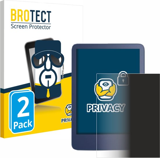 BROTECT - privacy screenprotector voor Amazon Kindle Reader 2022 - Folie Beschermfolie Blauwlichtfilter (2 Stuks) van BROTECT