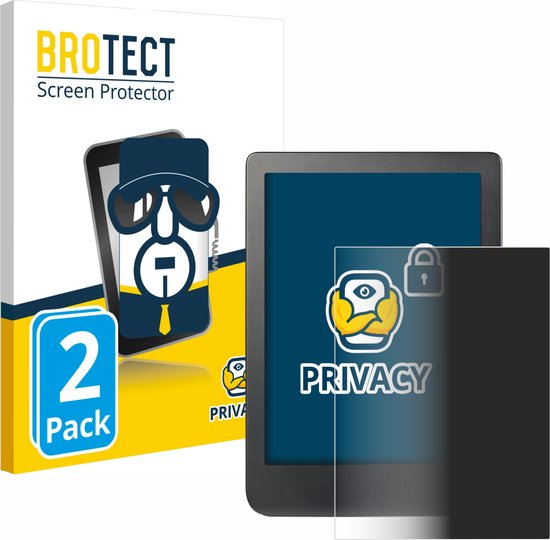 BROTECT - privacy screenprotector voor Kobo Clara HD (6") / BW / Colour - Folie Beschermfolie Blauwlichtfilter (2 Stuks) van BROTECT