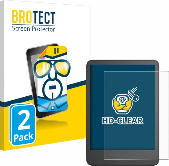 BROTECT - Screenprotector voor Amazon Kindle 2024 - Folie Beschermfolie transparant (2 Stuks) van BROTECT