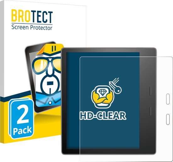 BROTECT - Screenprotector voor Amazon Kindle Oasis 2019 (10. Gen.) - Folie Beschermfolie transparant (2 Stuks) van BROTECT