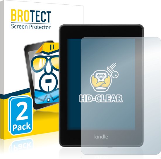 BROTECT - Screenprotector voor Amazon Kindle Paperwhite 2018 (10. Gen.) - Folie Beschermfolie transparant (2 Stuks) van BROTECT