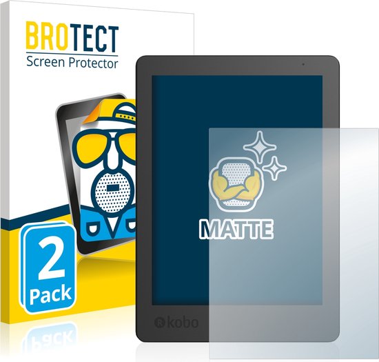 BROTECT - Screenprotector voor Kobo Aura Edition 2 - Folie Beschermfolie matte (2 Stuks) van BROTECT