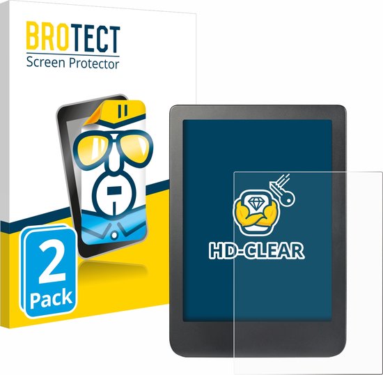BROTECT - Screenprotector voor Kobo Clara HD (6") / BW / Colour - Folie Beschermfolie transparant (2 Stuks) van BROTECT
