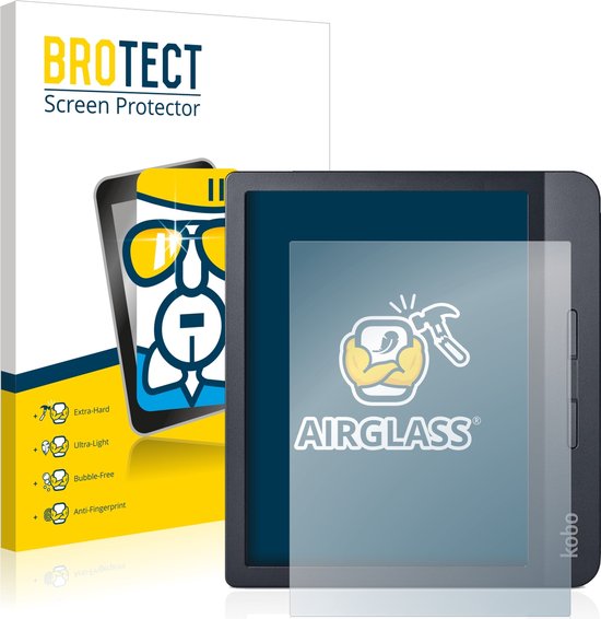 BROTECT - Screenprotector voor Kobo Libra H2O / Colour 2024 - Folie Beschermfolie Beschermglas transparant van BROTECT