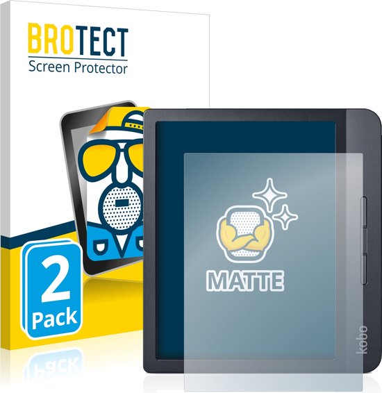 BROTECT - Screenprotector voor Kobo Libra H2O / Colour 2024 - Folie Beschermfolie matte (2 Stuks) van BROTECT