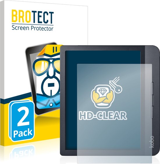 BROTECT - Screenprotector voor Kobo Libra H2O / Colour 2024 - Folie Beschermfolie transparant (2 Stuks) van BROTECT