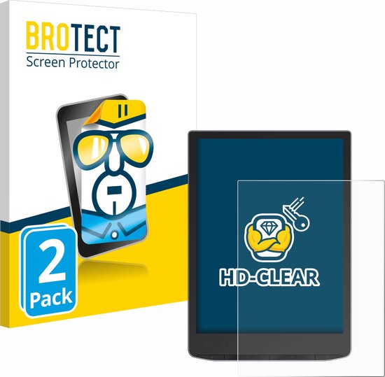 BROTECT - Screenprotector voor PocketBook InkPad Color 3 - Folie Beschermfolie transparant (2 Stuks) van BROTECT