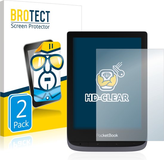 BROTECT - Screenprotector voor PocketBook Touch HD 3 - Folie Beschermfolie transparant (2 Stuks) van BROTECT