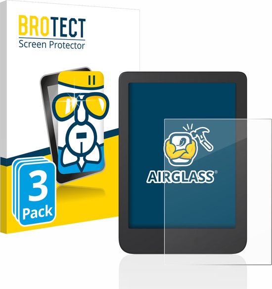 BROTECT - Screenprotector voor Tolino Shine 4 / 5 / 5 Color 2024 - Folie Beschermfolie Beschermglas transparant (3 Stuks) van BROTECT