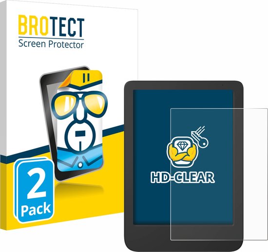 BROTECT - Screenprotector voor Tolino Shine 5 Color 2024 - Folie Beschermfolie transparant (2 Stuks) van BROTECT