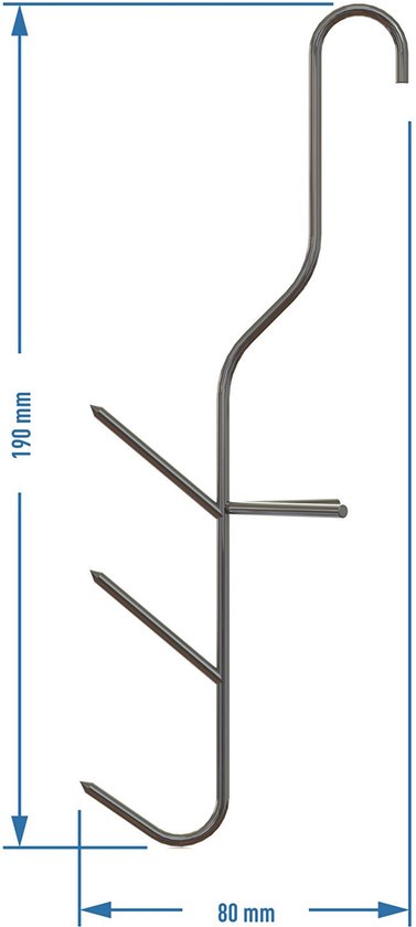 Browin haken voor het roken van vis en vlees - vishaken - vleeshaken van Browin