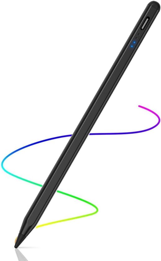 Capacitieve stylus, 2-in-1 styluspen, touchscreen, 1,45 mm, hoge precisie, universele capacitieve stylus, compatibel met smartphones, tablets, Apple iPhone/iPad, zwart