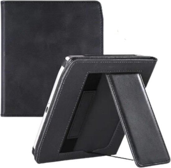 Case2go - E-reader hoes geschikt voor Pocketbook Era - Sleepcover - Auto/Wake functie - Met handstrap - Zwart van Case2go