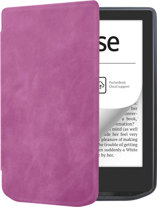 Case2go - E-reader Hoes geschikt voor PocketBook Verse / Pro - Sleepcover - Auto/Wake functie - Magnetische sluiting - Paars van Case2go