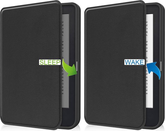Cazy Hoes geschikt voor Kobo Clara 2E - E-reader Folio Hoes - Zwart van Cazy