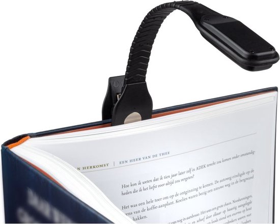 Cazy Leeslampje voor Boek - Oplaadbare USB LED Bureaulamp / Nachtlampje - Verstelbaar Leeslampje met Klem - 12 uur Batterijduur - Verschillende Lichtstanden - Zwart van Cazy