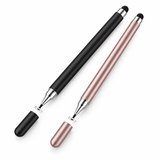 Consumerce® Universele Stylus Pen - 2 Stuks - Touchscreen Pennen - Smartphone & Tablet Pencil - Laptop Styluspennen - Universeel