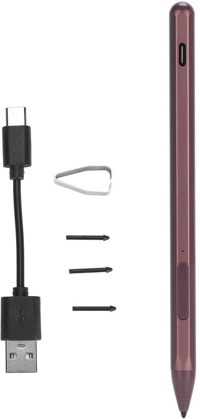 Cosensi - Dailygoods - Dailygoody - Styluspennen - Actieve stylus - Oplaadbaar potlood - Rode roos - Voor Pro X/Book 2 - Geschikt voor Envy X360 - 2.0