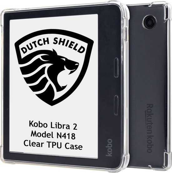 Crystal Clear Hoesje - Geschikt voor Kobo Libra 2 - TPU Hoes Cover - Transparant - ereader hoesje - cover van Geen merk