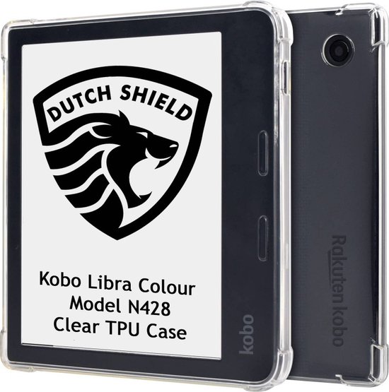 Crystal Clear Hoesje - Geschikt voor Kobo Libra Colour - TPU Hoes Cover - Transparant - ereader hoesje - cover van MMOBIEL