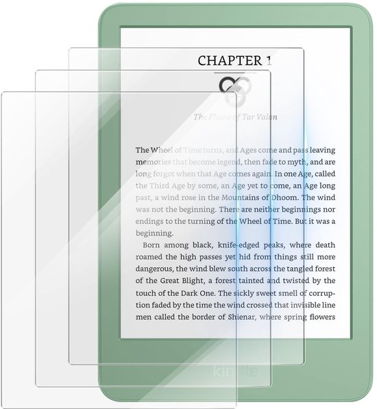 Dailygoods - 3 Pack Tempered Glass Screen Protector - 6 Inch voor E-Reader en Kobo Clara van Dailygoods